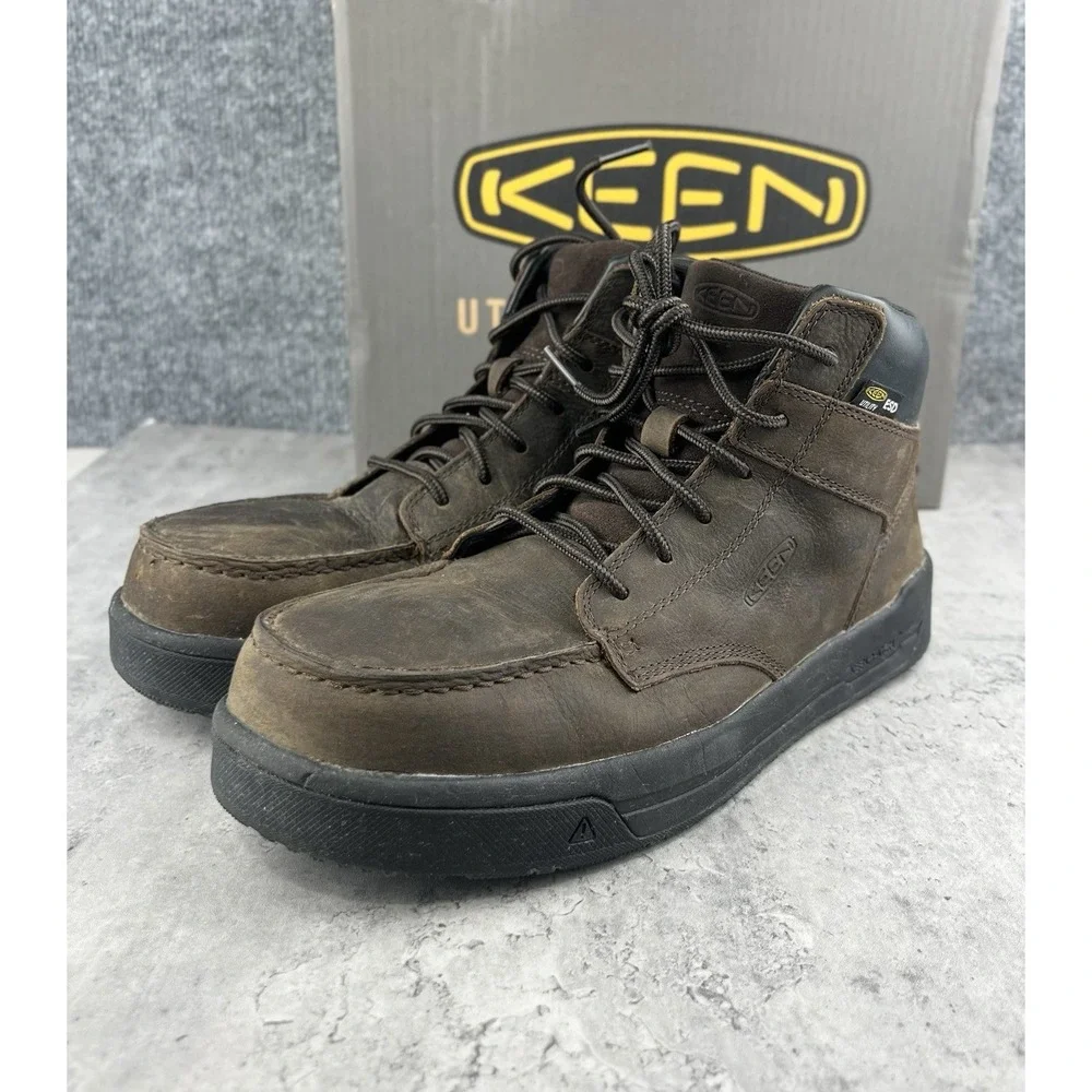 Keen Gibson Men's Gibson Mid Carbon Toe ESD Oil/Slip Resistant Work Boot 1030654